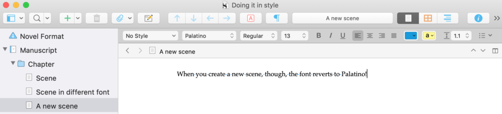 Palatino again | Scrivener with No Style: Choosing your writing font