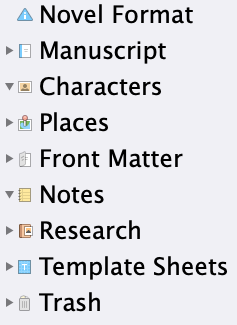 Binder | 10 more Scrivener terms