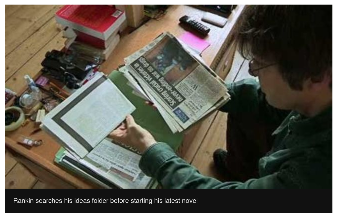 Ian Rankin's green folder | Ideas