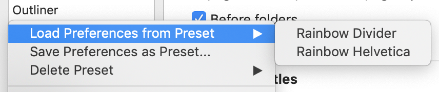 Loading preeset | Scrivener with No Style: Choosing your onscreen layout