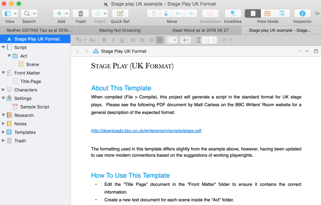 Writing A Play Template from www.scrivenervirgin.com