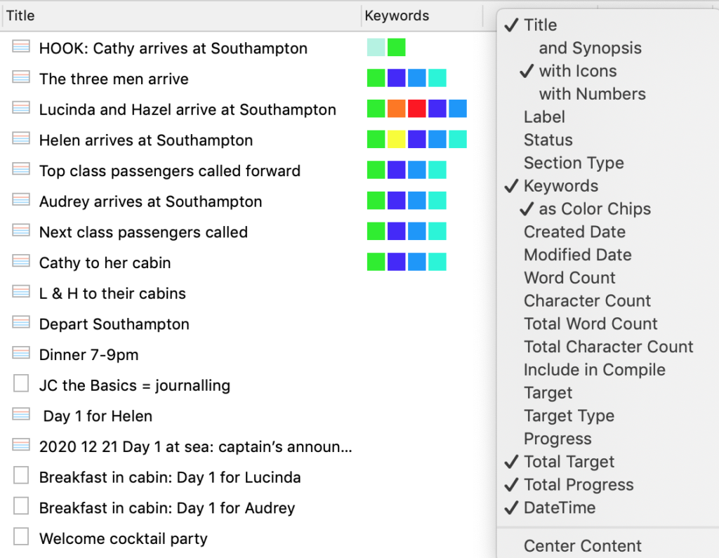 Chips option | Metadata: Project keywords