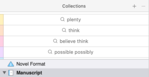 Collections | Second-fix self-editing with Scrivener: Word Choices