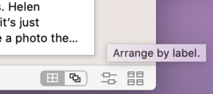 Arrange by Label option