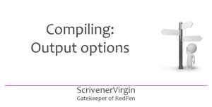 Header image | Compiling: Output options