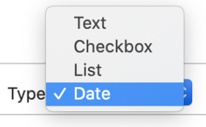 Custom metadata options