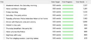 Sorted scenes | Editing pane options: Outliner