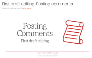 Posting comment post image | Inspector skills: Snapshots, comments and footnotes
