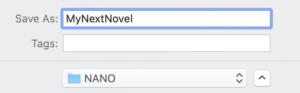 Naming your project file | Scrivener for novelists