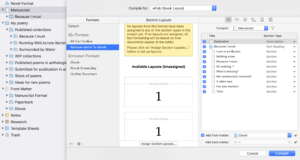 Compiling collections | Scrivener for essayists, short story writers and poets