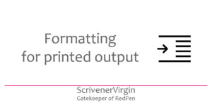 Header image | Formatting for printed output