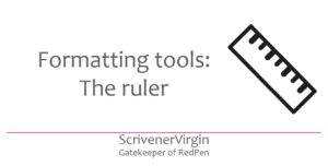 Header image | Formatting tools: The ruler