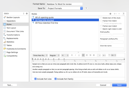 Formatting tools: The formatting bar - ScrivenerVirgin