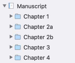 Folder numbering | The Scrivener Mindset: Binder text output options