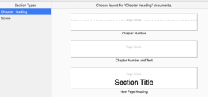 Page break options | The Scrivener Mindset: Binder text output options