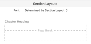 Assigned section layout