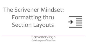 Header image | The Scrivener Mindset: Formatting thru Section Layouts