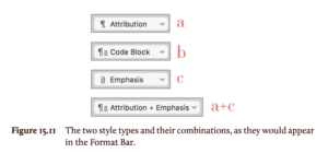 Types of styles