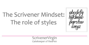 Header image | The Scrivener Mindset: The role of styles