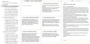 Viewing chapter synopsis and corkboard | Second-fix self-editing with Scrivener: Checking the content