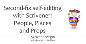 Header image | Second-fix self-editing with Scrivener: People, Places and Props