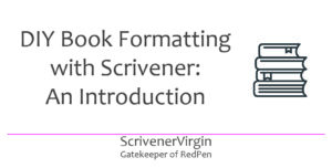 Header image | DIY Book Formatting with Scrivener: An Introduction