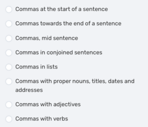 Comma placement | Second-fix self-editing with Scrivener: Punctuation