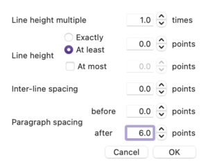 Para spacing | DIY Book Formatting with Scrivener: Body Text 2