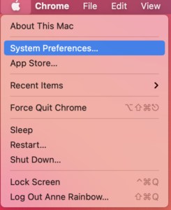 Accessing Systems Preferences | Placeholders: Current Date and Time