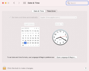 Date & Time window