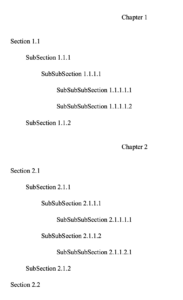 Results 1 | Placeholders: Hierarchical autonumbering