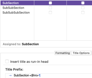 Indentation of subheadings | Placeholders: Hierarchical autonumbering