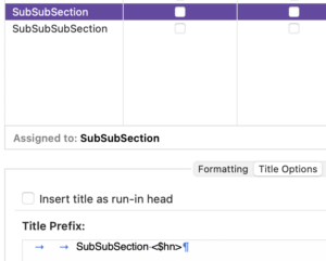 Two tab jumps | Placeholders: Hierarchical autonumbering