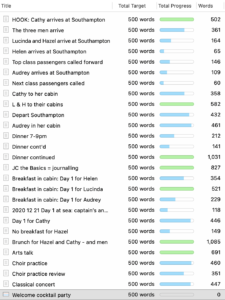 Target data displayed in Outliner view