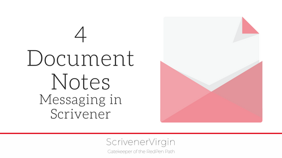 Document Notes (Messaging in Scrivener) | ScrivenerVirgin