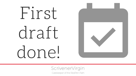 First draft done! | ScrivenerVirgin