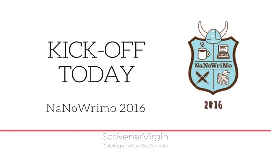 Kick-off Today (NaNo2016) | ScrivenerVirgin