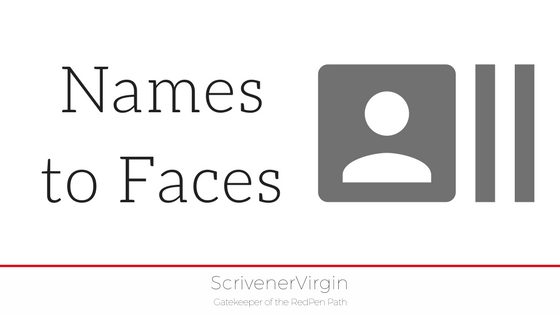 Names to Faces (Scrivener's Setting) | ScrivenerVirgin