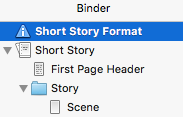 Short story binder