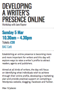 Bridport course: developing an online presence