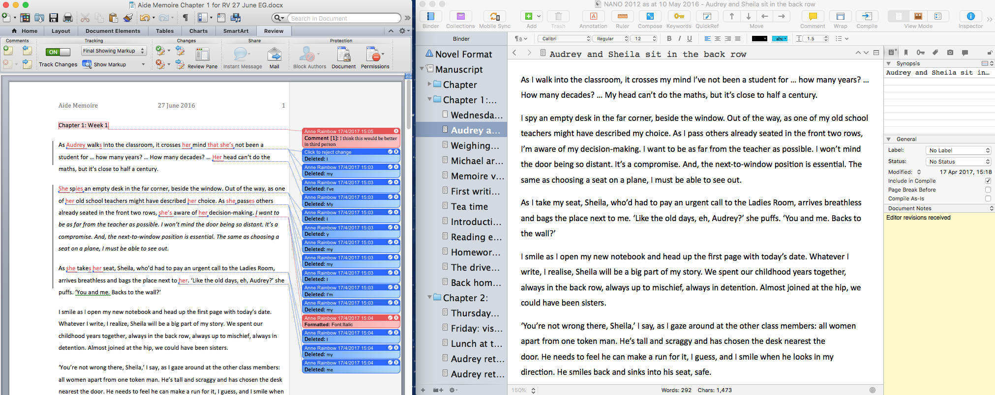 Parallel working | Adopting the Scrivener Mindset: a guide for writers