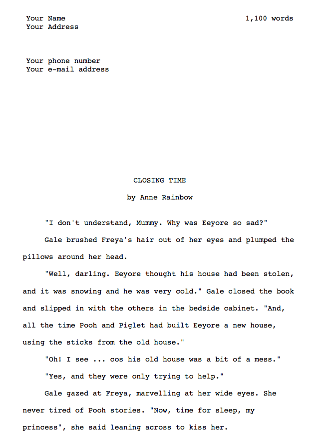 Short narratives clearance