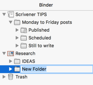 Renaming a folder