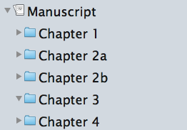 Chapter titles Splitting chapters
