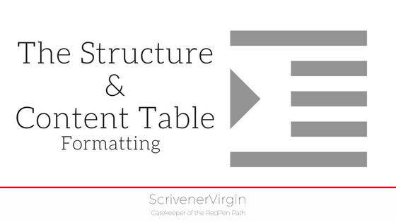 The Structure and Content Table